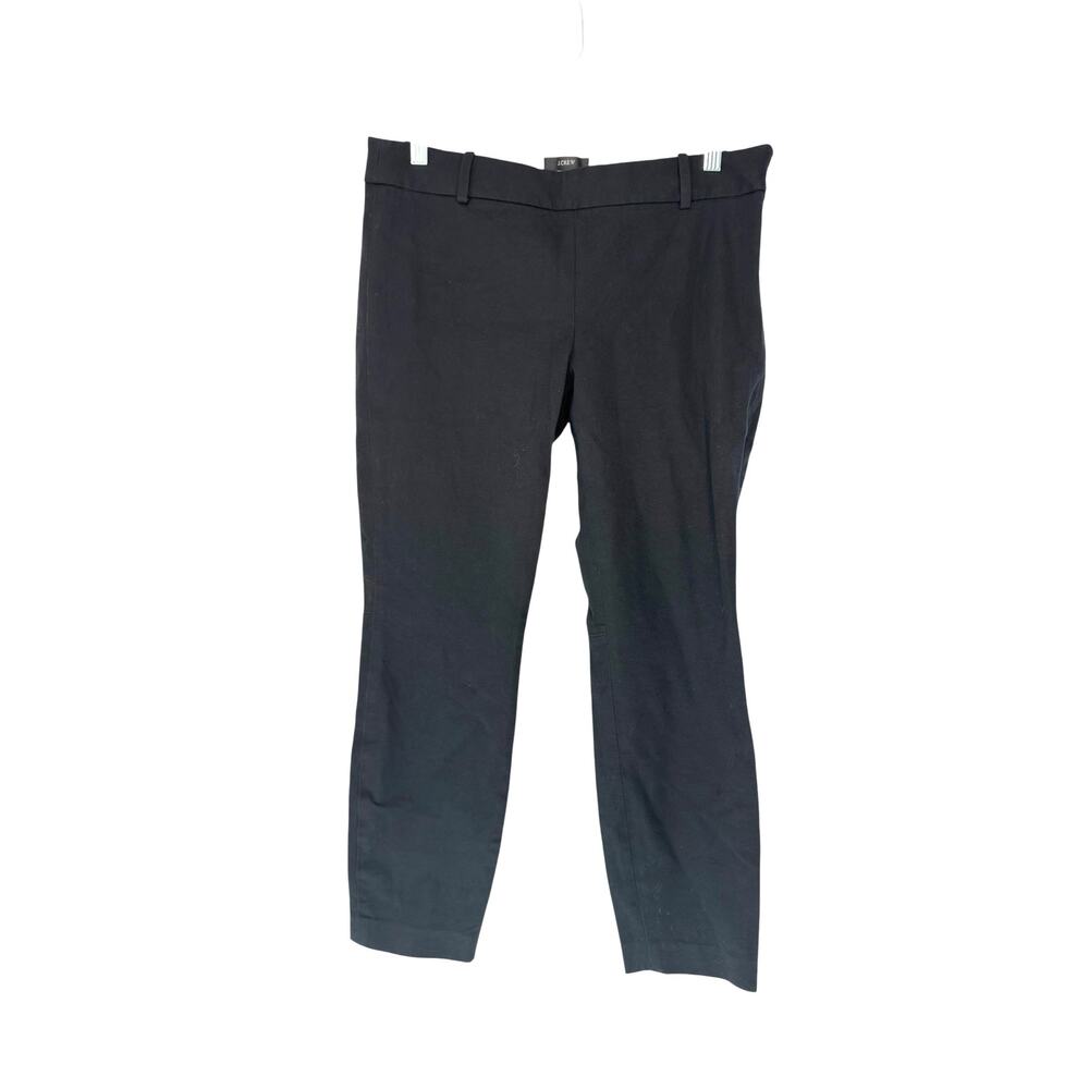 J.Crew Minnie Pants Black Stretch Twill Office Work Career Business Ankle Size 6
